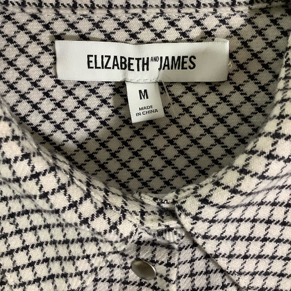 Elizabeth and James Checked Print Button Front Shirts - Picture 3 of 5